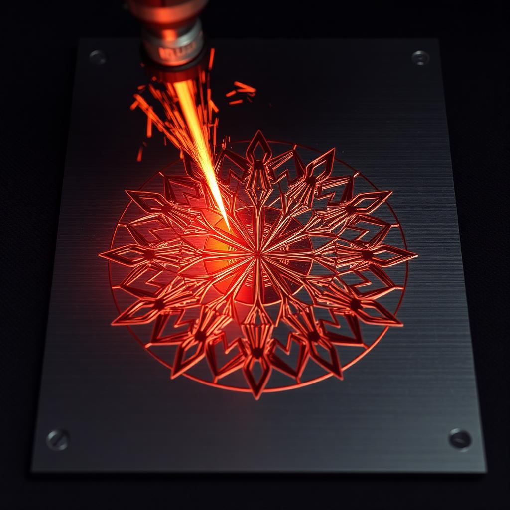 Dettaglio taglio laser di precisione